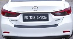 1 159 р. Накладка на задний бампер RA Mazda 6 GJ 1-ый рестайлинг седан (2015-2018)  с доставкой в г. Майкоп. Увеличить фотографию 4