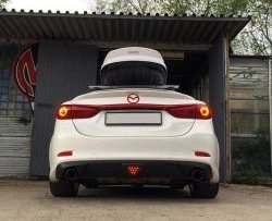 12 699 р. Диффузор заднего бампера Sport v1  Mazda 6  GJ (2015-2018) 1-ый рестайлинг седан (Неокрашенная)  с доставкой в г. Майкоп. Увеличить фотографию 3