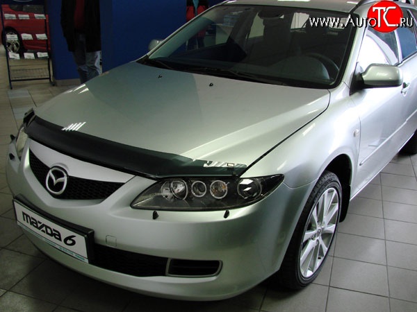 2 499 р. Дефлектор капота NovLine Mazda 6 GH рестайлинг универсал (2010-2012)  с доставкой в г. Майкоп