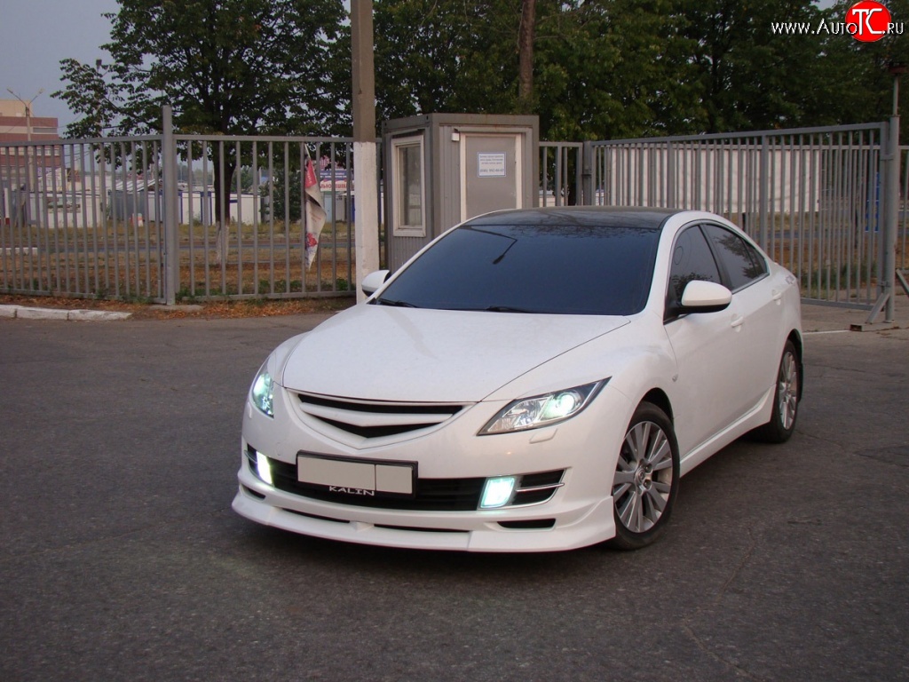 4 999 р. Решётка радиатора Sport Mazda 6 GH дорестайлинг седан (2007-2010) (Неокрашенная)  с доставкой в г. Майкоп