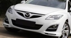 849 р. Реснички на фары (рестайлинг) RA Mazda 6 GH рестайлинг лифтбэк (2010-2012) (Неокрашенные)  с доставкой в г. Майкоп. Увеличить фотографию 3