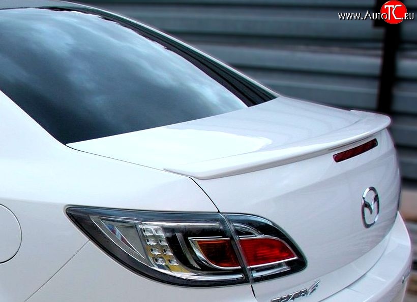 3 499 р. Лип спойлер Drive Mazda 6 GH дорестайлинг седан (2007-2010) (Неокрашенный)  с доставкой в г. Майкоп