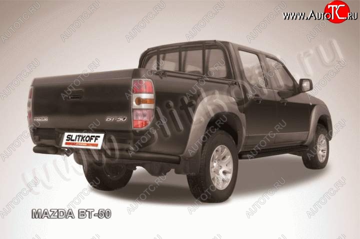 8 849 р. Уголки d76  Mazda BT-50 (2011-2015) (Цвет: серебристый)  с доставкой в г. Майкоп