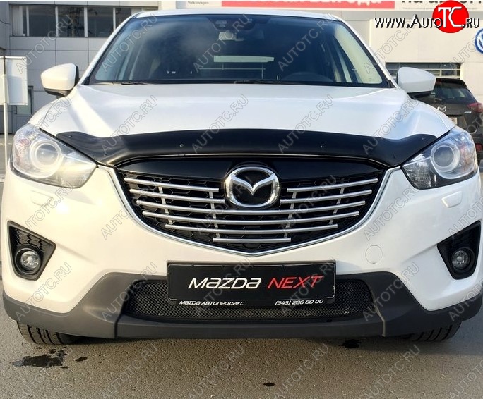 3 299 р. Дефлектор капота NovLine Mazda CX-5 KE рестайлинг (2015-2017)  с доставкой в г. Майкоп
