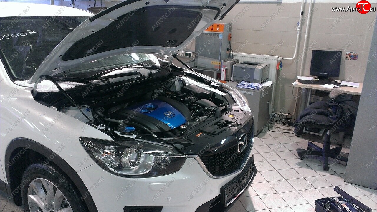 2 349 р. Упоры капота Russtal Mazda CX-5 KE дорестайлинг (2011-2014)  с доставкой в г. Майкоп