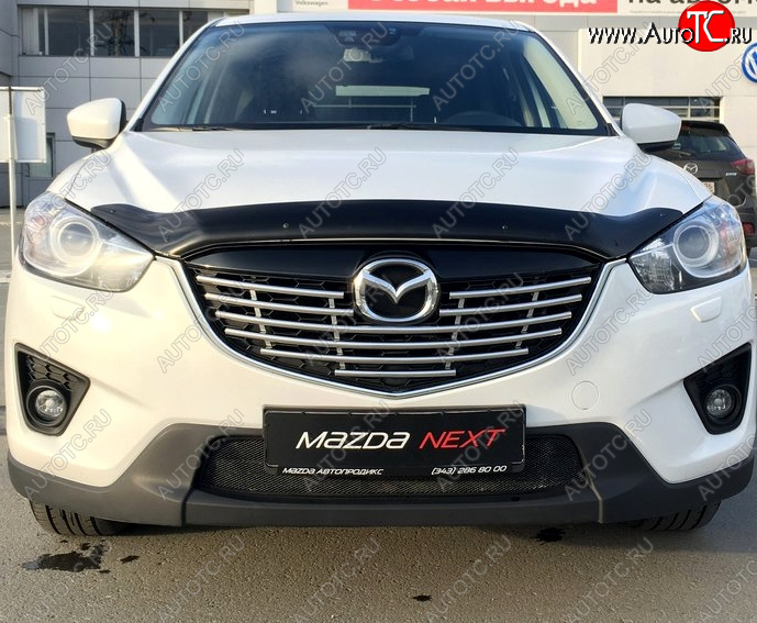 3 299 р. Дефлектор капота SIM Mazda CX-5 KE рестайлинг (2015-2017)  с доставкой в г. Майкоп