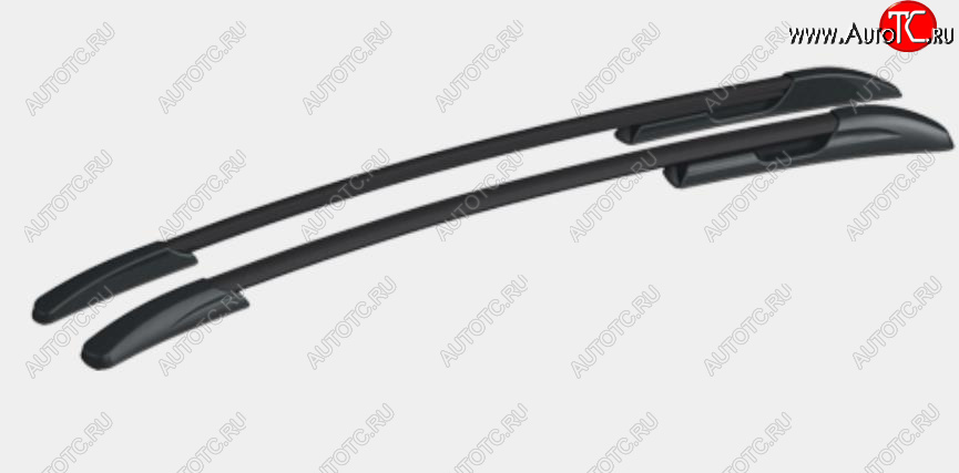 13 039 р. Рейлинги АПС  Mazda CX-5  KE (2011-2017) дорестайлинг, рестайлинг (Черные, поперечины черные, крепление скоба, L1300)  с доставкой в г. Майкоп