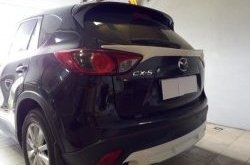 4 149 р. Накладка на задний бампер СТ v2 v2 Mazda CX-5 KE рестайлинг (2015-2017) (Неокрашенная)  с доставкой в г. Майкоп. Увеличить фотографию 5