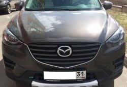 2 349 р. Накладка на передний бампер СТ v4 v4 Mazda CX-5 KE дорестайлинг (2011-2014) (Неокрашенная)  с доставкой в г. Майкоп. Увеличить фотографию 2