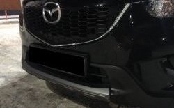 2 349 р. Накладка на передний бампер СТ v4 v4 Mazda CX-5 KE дорестайлинг (2011-2014) (Неокрашенная)  с доставкой в г. Майкоп. Увеличить фотографию 3