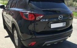 2 749 р. Накладка на задний бампер СТ v2 v2 Mazda CX-5 KE рестайлинг (2015-2017) (Неокрашенная)  с доставкой в г. Майкоп. Увеличить фотографию 2