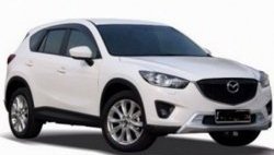 4 199 р. Накладка на передний бампер СТ v2 v2 v2 Mazda CX-5 KE дорестайлинг (2011-2014) (Неокрашенная)  с доставкой в г. Майкоп. Увеличить фотографию 3