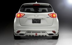 23 749 р. Накладка на задний бампер ROWEN Mazda CX-5 KE дорестайлинг (2011-2014) (Неокрашенная)  с доставкой в г. Майкоп. Увеличить фотографию 7