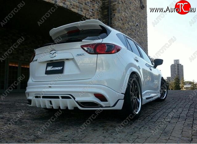 23 749 р. Накладка на задний бампер ROWEN Mazda CX-5 KE дорестайлинг (2011-2014) (Неокрашенная)  с доставкой в г. Майкоп