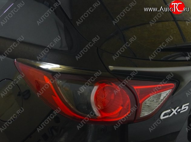 1 499 р. Реснички на фонари CT Mazda CX-5 KE дорестайлинг (2011-2014)  с доставкой в г. Майкоп