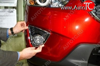 2 849 р. Подиумы противотуманных фар СТ Mazda CX-5 KE дорестайлинг (2011-2014)  с доставкой в г. Майкоп