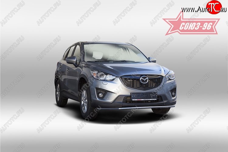 15 254 р. Одинарная защита переднего бампера (d42) Premium Souz-96 Mazda CX-5 KE дорестайлинг (2011-2014)  с доставкой в г. Майкоп
