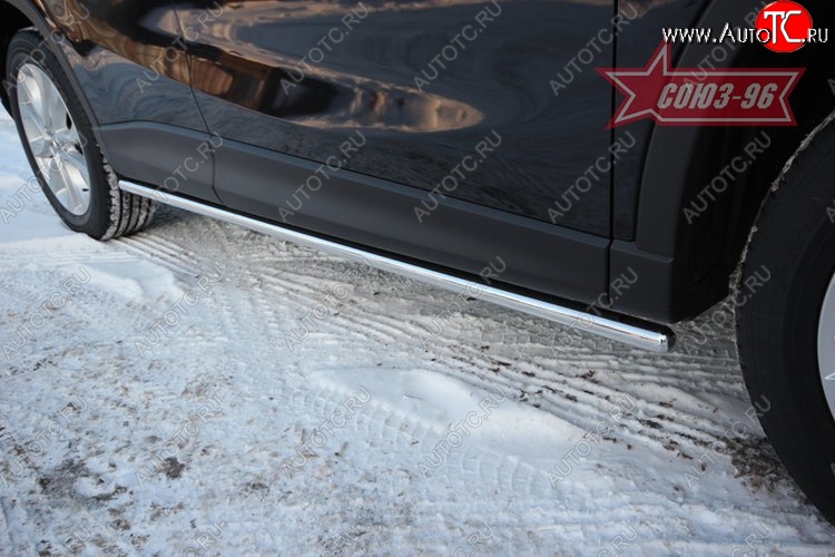 18 359 р. Защита порогов Souz-96 (d42) Mazda CX-5 KE рестайлинг (2015-2017)  с доставкой в г. Майкоп