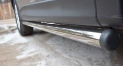 70 999 р. Защита порогов из круглой трубы диаметром 63 мм Russtal Mazda CX-5 KE рестайлинг (2015-2017) (Защита порогов с со скосами на торцах (вариант 1))  с доставкой в г. Майкоп. Увеличить фотографию 7