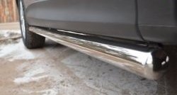 70 999 р. Защита порогов из круглой трубы диаметром 63 мм Russtal Mazda CX-5 KE рестайлинг (2015-2017) (Защита порогов с со скосами на торцах (вариант 1))  с доставкой в г. Майкоп. Увеличить фотографию 10
