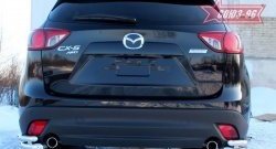 22 409 р. Защита заднего бампера из боковых уголков Souz-96 (d60/42) Mazda CX-5 KE дорестайлинг (2011-2014)  с доставкой в г. Майкоп. Увеличить фотографию 3