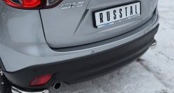 16 899 р. Защита заднего бампера (Ø63 мм уголки, нержавейка) SLITKOFF  Mazda CX-5  KE (2011-2017) дорестайлинг, рестайлинг  с доставкой в г. Майкоп. Увеличить фотографию 2