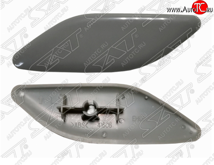 399 р. Левая крышка омывателя фары SAT Mazda CX-7 ER рестайлинг (2010-2012) (Неокрашенная)  с доставкой в г. Майкоп