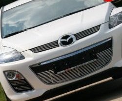 5 849 р. Декоративная вставка воздухозаборника Novline (d16 мм) Mazda CX-7 ER рестайлинг (2010-2012)  с доставкой в г. Майкоп. Увеличить фотографию 2