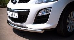 15 999 р. Одинарная защита переднего бампера диаметром 63 мм SLITKOFF Mazda CX-7 ER рестайлинг (2010-2012)  с доставкой в г. Майкоп. Увеличить фотографию 3
