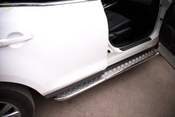 17 849 р. Широкая защита порогов с трубой диаметром 42 мм Russtal v3 Mazda CX-7 ER рестайлинг (2010-2012)  с доставкой в г. Майкоп. Увеличить фотографию 3