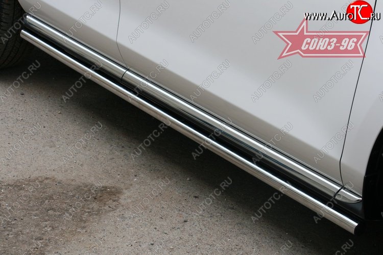 2 564 р. Защита порогов Souz-96 (d42) Mazda CX-7 ER рестайлинг (2010-2012)  с доставкой в г. Майкоп