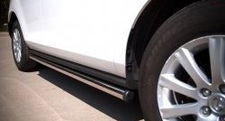 70 999 р. Защита порогов из круглой трубы диаметром 63 мм Russtal Mazda CX-7 ER рестайлинг (2010-2012) (Защита порогов с со скосами на торцах (вариант 1))  с доставкой в г. Майкоп. Увеличить фотографию 8