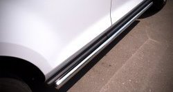 70 999 р. Защита порогов из круглой трубы диаметром 63 мм Russtal Mazda CX-7 ER рестайлинг (2010-2012) (Защита порогов с со скосами на торцах (вариант 1))  с доставкой в г. Майкоп. Увеличить фотографию 9