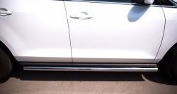 70 999 р. Защита порогов из круглой трубы диаметром 63 мм Russtal Mazda CX-7 ER рестайлинг (2010-2012) (Защита порогов с со скосами на торцах (вариант 1))  с доставкой в г. Майкоп. Увеличить фотографию 11