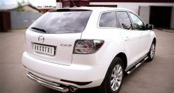 18 699 р. Защита заднего бампера (Ø76 и 42 мм, нержавейка) SLITKOFF  Mazda CX-7  ER (2010-2012) рестайлинг  с доставкой в г. Майкоп. Увеличить фотографию 4