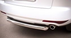 15 249 р. Одинарная защита заднего бампера из трубы диаметром 76 мм SLITKOFF Mazda CX-7 ER рестайлинг (2010-2012)  с доставкой в г. Майкоп. Увеличить фотографию 3