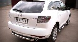 15 249 р. Одинарная защита заднего бампера из трубы диаметром 76 мм SLITKOFF Mazda CX-7 ER рестайлинг (2010-2012)  с доставкой в г. Майкоп. Увеличить фотографию 4