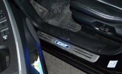 4 299 р. Накладки на порожки автомобиля СТ Mazda CX-7 ER рестайлинг (2010-2012)  с доставкой в г. Майкоп. Увеличить фотографию 2