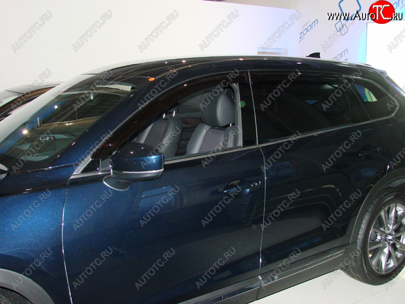 4 499 р. Дефлектора окон SIM Mazda CX-9 TB дорестайлинг (2007-2009)  с доставкой в г. Майкоп