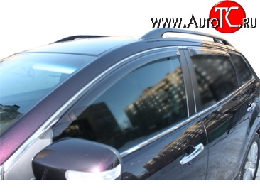 2 114 р. Дефлекторы окон (ветровики) Novline 4 шт. Mazda CX-9 TB дорестайлинг (2007-2009)  с доставкой в г. Майкоп