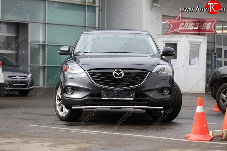 15 344 р. Защита переднего бампера (d42) Premium Souz-96 Mazda CX-9 TB дорестайлинг (2007-2009)  с доставкой в г. Майкоп