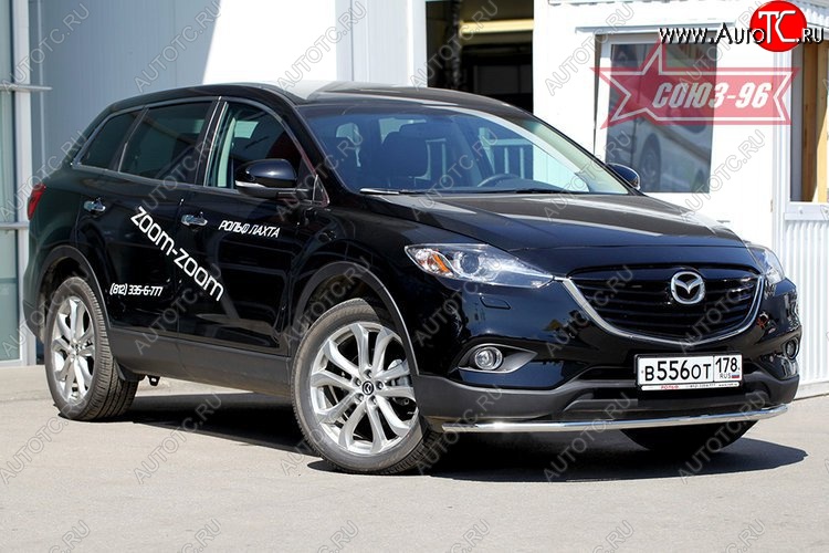 16 199 р. Защита переднего бампера (d42) Souz-96 Mazda CX-9 TB дорестайлинг (2007-2009)  с доставкой в г. Майкоп