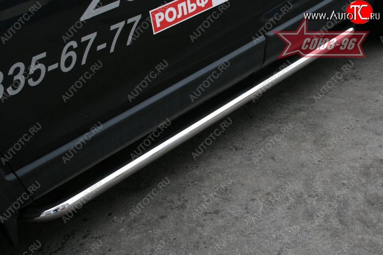 10 979 р. Защита порогов (дорестайлинг) Souz-96 (d60) Mazda CX-9 TB дорестайлинг (2007-2009)  с доставкой в г. Майкоп