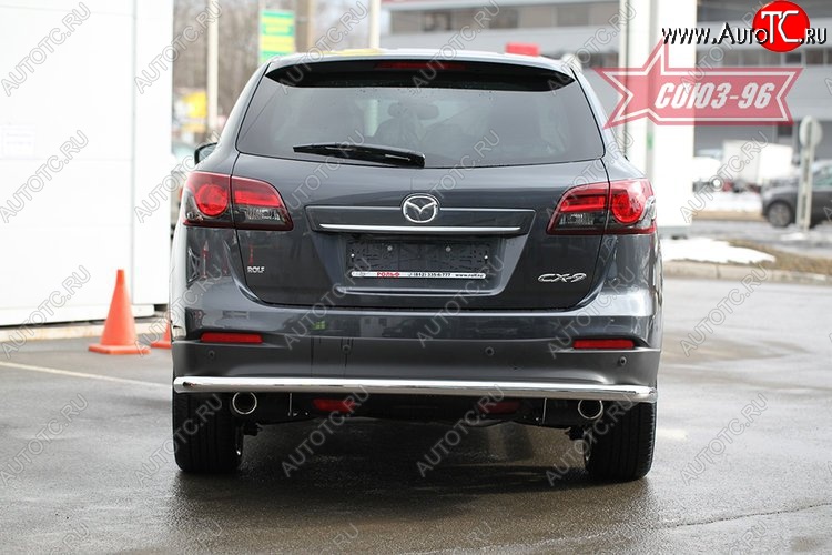 15 029 р. Защита заднего бампера рестайлинг Souz-96 (d60) Mazda CX-9 TB дорестайлинг (2007-2009)  с доставкой в г. Майкоп