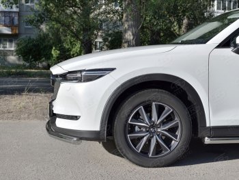 16 899 р. Одинарная защита переднего бампера SLITKOFF диаметром 63 мм Mazda CX-5 KF (2016-2025)  с доставкой в г. Майкоп. Увеличить фотографию 2