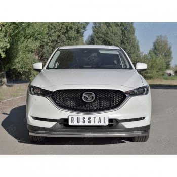 16 899 р. Одинарная защита переднего бампера SLITKOFF диаметром 63 мм Mazda CX-5 KF (2016-2025)  с доставкой в г. Майкоп. Увеличить фотографию 3