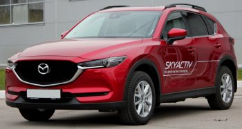 7 999 р. Рейлинги крыши АПС  Mazda CX-5  KF (2016-2025) (Черно-серые, без поперечин)  с доставкой в г. Майкоп. Увеличить фотографию 4