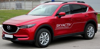 7 999 р. Рейлинги крыши АПС  Mazda CX-5  KF (2016-2025) (Черно-серые, без поперечин)  с доставкой в г. Майкоп. Увеличить фотографию 2