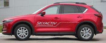 7 999 р. Рейлинги крыши АПС  Mazda CX-5  KF (2016-2025) (Черно-серые, без поперечин)  с доставкой в г. Майкоп. Увеличить фотографию 3