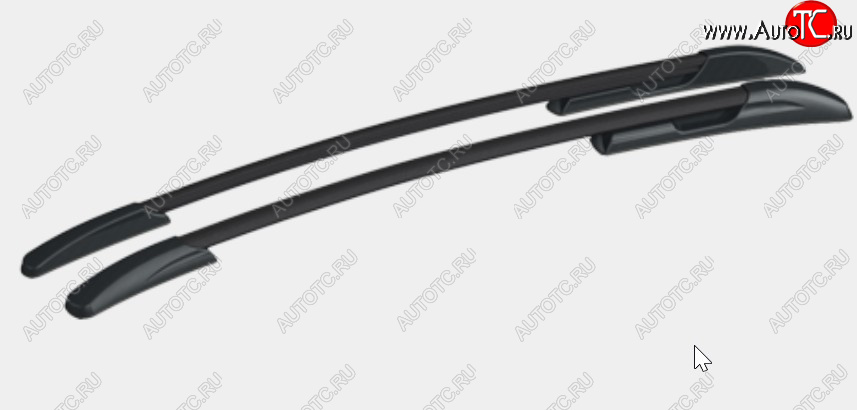 13 039 р. Рейлинги крыши АПС  Mazda CX-5  KF (2016-2025) (Черные, поперечины черные, крепление скоба, L1300)  с доставкой в г. Майкоп